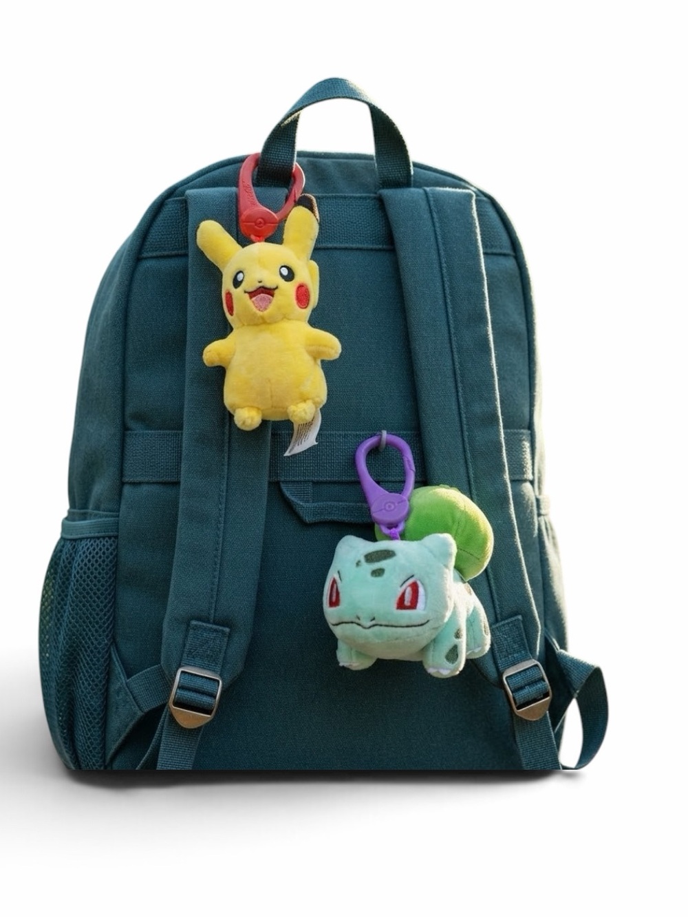 Pokémon Pikachu & Bulbasaur Clip-On Plush 2-Pack Jazwares
